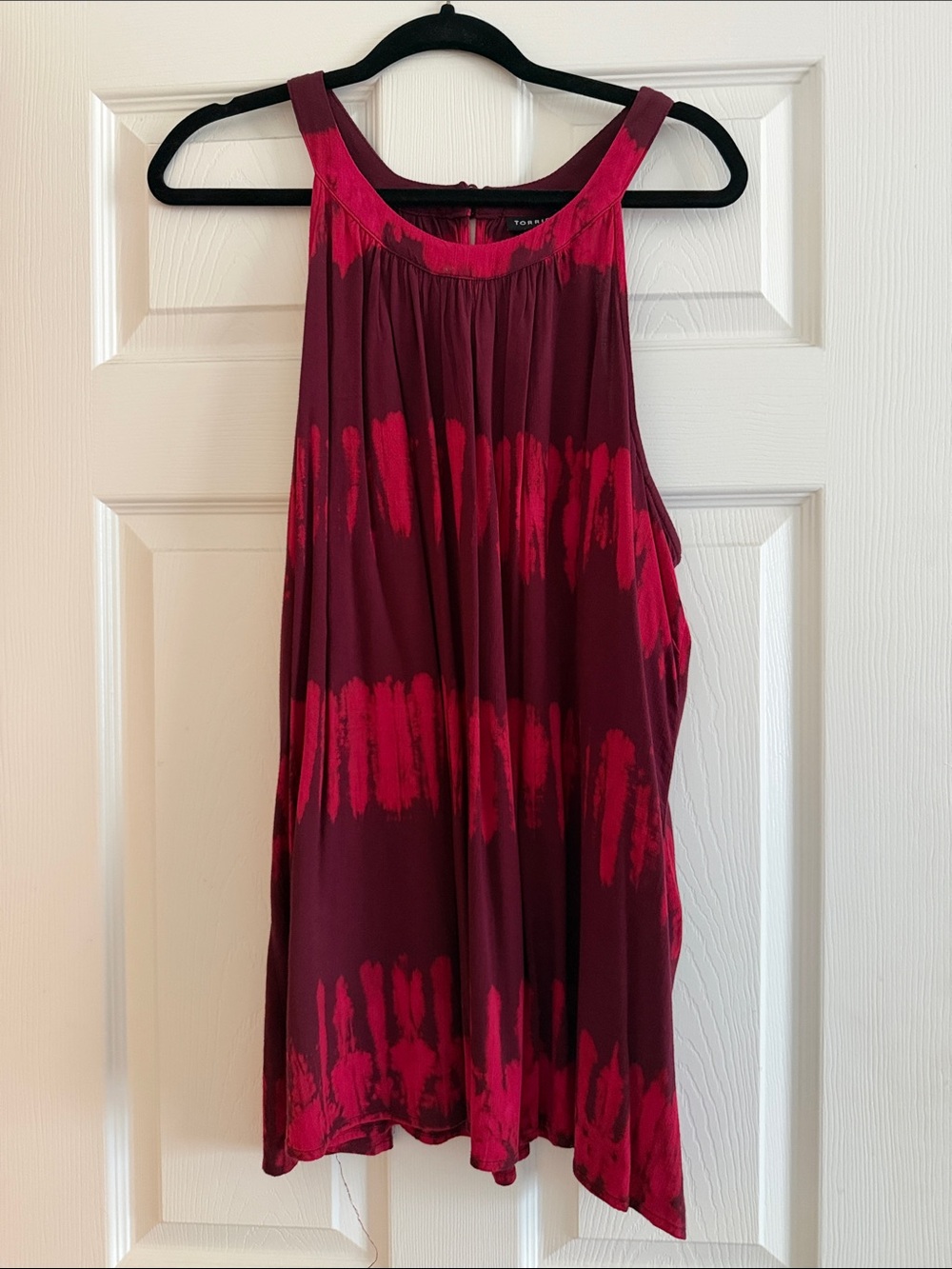 torrid Wine and Fuchsia Tie-Dye Sleeveless Tank